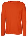 Heren T-shirt Neutral Long Sleeve Oranje